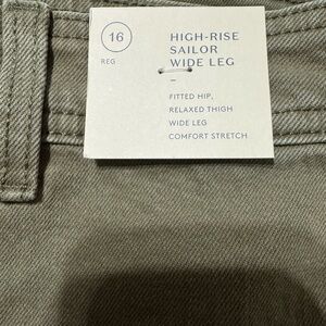 Universal Thread High-Rise Sailor Wide Leg Jeans - Olive